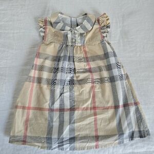 Burberry White and Gray Cotton Fabric